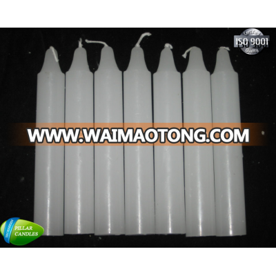 Household small white pillar candle